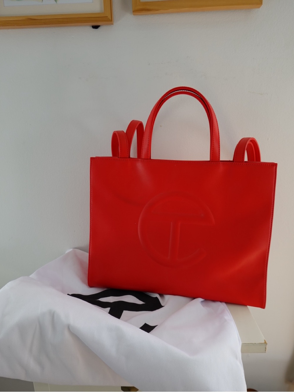 Telfar Medium Shopping Bag in Red - Picture 5 of 7